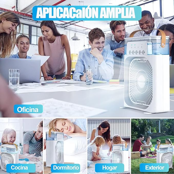 Enfriador Ventilador Aire Acondicionado LED